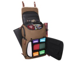 Enhance Trading Card Storage Tan Gaming Backpack