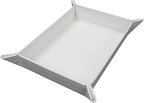 Vivid White Foldable Magnetic Dice Tray