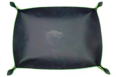 Ultimate Green Leather Dice Rolling Tray