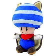 SUPER MARIO - Blue Flying Squirrel Toad Plush