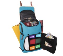 Enhance Trading Card Storage Blue Gaming Backpack