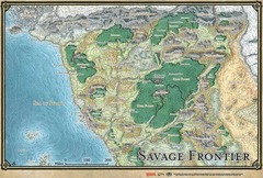 GALE FORCE 9 - Game Mat Forgotten Realms Savage Frontier Map