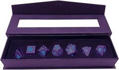 D&D Underdark Phandelver Heavy Metal 7pc Polyhedral Dice Set