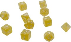 Eclipse Lemon Yellow 11 Polyhedral Dice Set