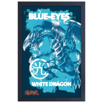 GEL-COAT - YuGiOh Blue Eyed White Dragon (Brushed 11inX17in) Picture