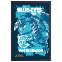 GEL-COAT - YuGiOh Blue Eyed White Dragon (Brushed 11inX17in) Picture