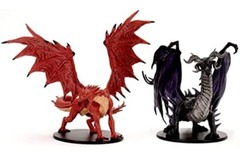 PATHFINDER BATTLES - City of Lost Omens Adult Red & Black Dragons