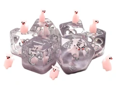 ANIMAL KINGDOM - Pink Alpaca Polyhedral 7-Die Set (257)