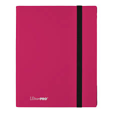 Plastic Hot Pink 9-Pocket Binder