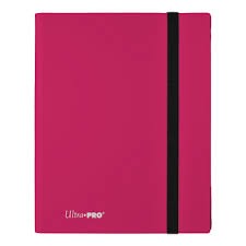 PORTFOLIO - Plastic Hot Pink 9-Pocket Binder