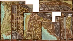 GALE FORCE 9 - Game Mat Waterdeep Dragon Heist Wards Map Set