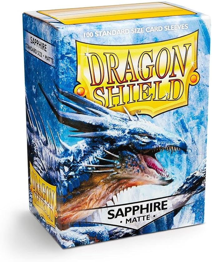 Standard Matte Sapphire 100ct Sleeves