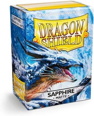 Standard Matte Sapphire 100ct Sleeves