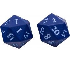 D20 Heavy Metal Vivid Dark Blue Dice Set (2ct)