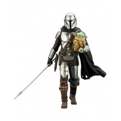 STAR WARS - Mandalorian & Grogu with Beskar Staff Model Kit by Kotobukiya