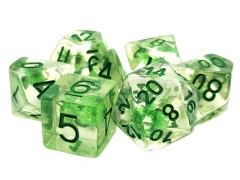INFUSED - Green Flower Polyhedral 7-Die Set (148)