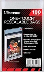 RESEALABLE BAGS - One-Touch Trading Card Protective Bags Clear (3in x 4in) 100ct