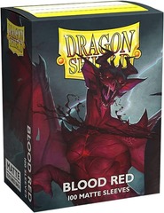 Standard Matte Blood Red 100ct Sleeves