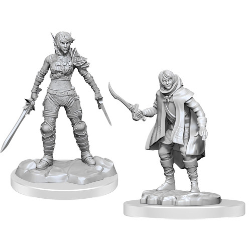 W19: Nolzurs Marvelous Miniatures - Elf Rogue & Half-Elf Rogue Protege (90582)