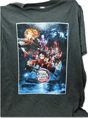 DEMON SLAYER - Mugen Train Movie Poster T-Shirt (Medium)