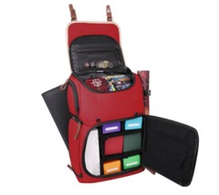 Enhance Trading Card Storage Red Gaming Backpack