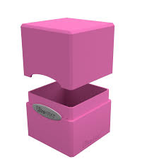 DECK BOX - Satin Cube Pink (100+)