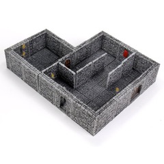 WARLOCK TILES - Dungeon Tiles II Full Height Stone Walls 4D