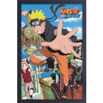 GEL-COAT - Naruto Leaping (Brushed 11inX17in) Picture