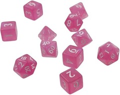 Eclipse Hot Pink 11 Polyhedral Dice Set