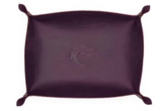 Ultimate Purple Leather Dice Rolling Tray