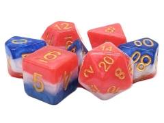 GRADIENTS - American Flag Polyhedral 7-Die Set (70)