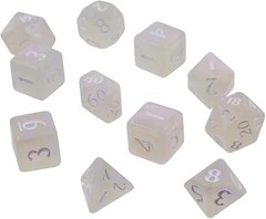 Eclipse Arctic White 11 Polyhedral Dice Set