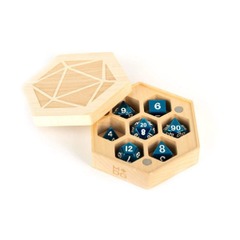 MDG Maple Wood Hexagon Dice Case