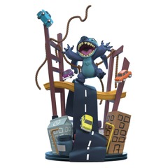 DISNEY - Stitch Visits San Francisco Q-Fig Max PVC Elite Diorama