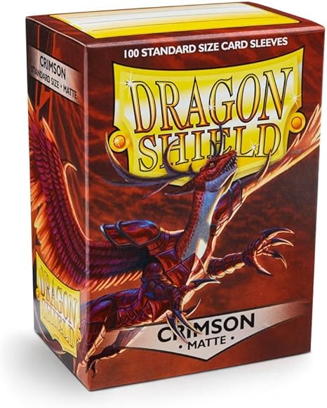 Standard Matte Crimson 100ct Sleeves