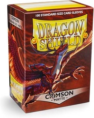 Standard Matte Crimson 100ct Sleeves