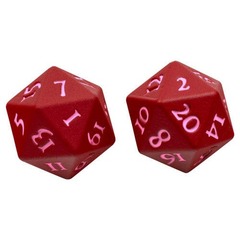 D20 Heavy Metal Vivid Red Dice Set (2ct)