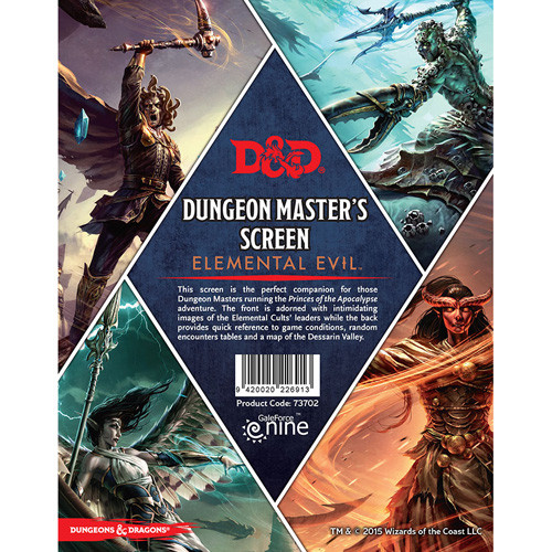 DM SCREEN - Elemental Evil