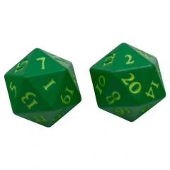 D20 Heavy Metal Vivid Green Dice Set (2ct)
