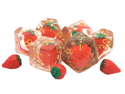INFUSED - Strawberry Fields Polyhedral 7-Die Set (281)