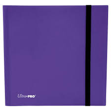 Plastic Royal Purple 12-Pocket Binder