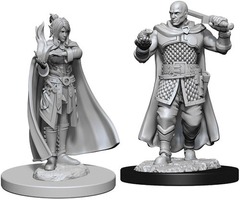 W08: Nolzur's Marvelous Miniatures - Human Ranger & Moon Elf Sorcerer (73675)