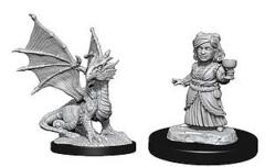 Dragon, Wyrmling & Silver Halfling Friend (W13)