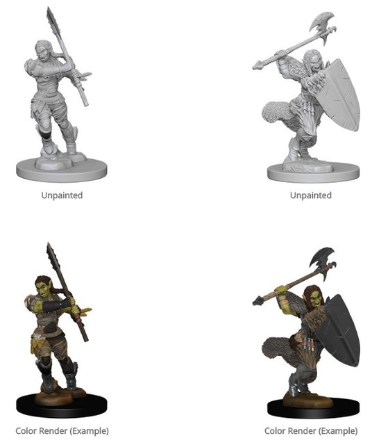 Half-Orc Female Barbarian (W1) Clearance