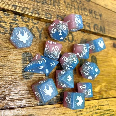 Elemental Glimmer - 14 piece Dice set