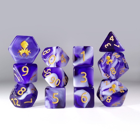 Kraken 12pc Dice Set - Gummi Grape Smoothie