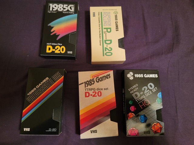 VHS Dice Set Crystal Ball (Sideways Box)