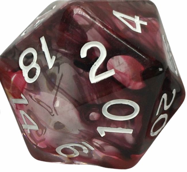 Diffusion Dice XL d20 Bloodstone