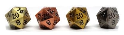 Metal Single 20 Sided Dice