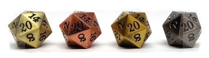 Metal Single 20 Sided Dice